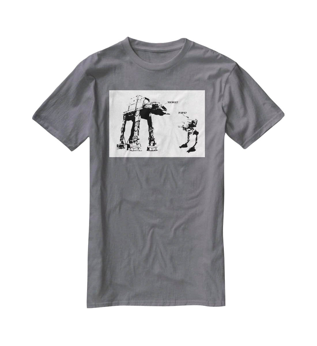 Banksy Atat T-Shirt - Canvas Art Rocks - 3