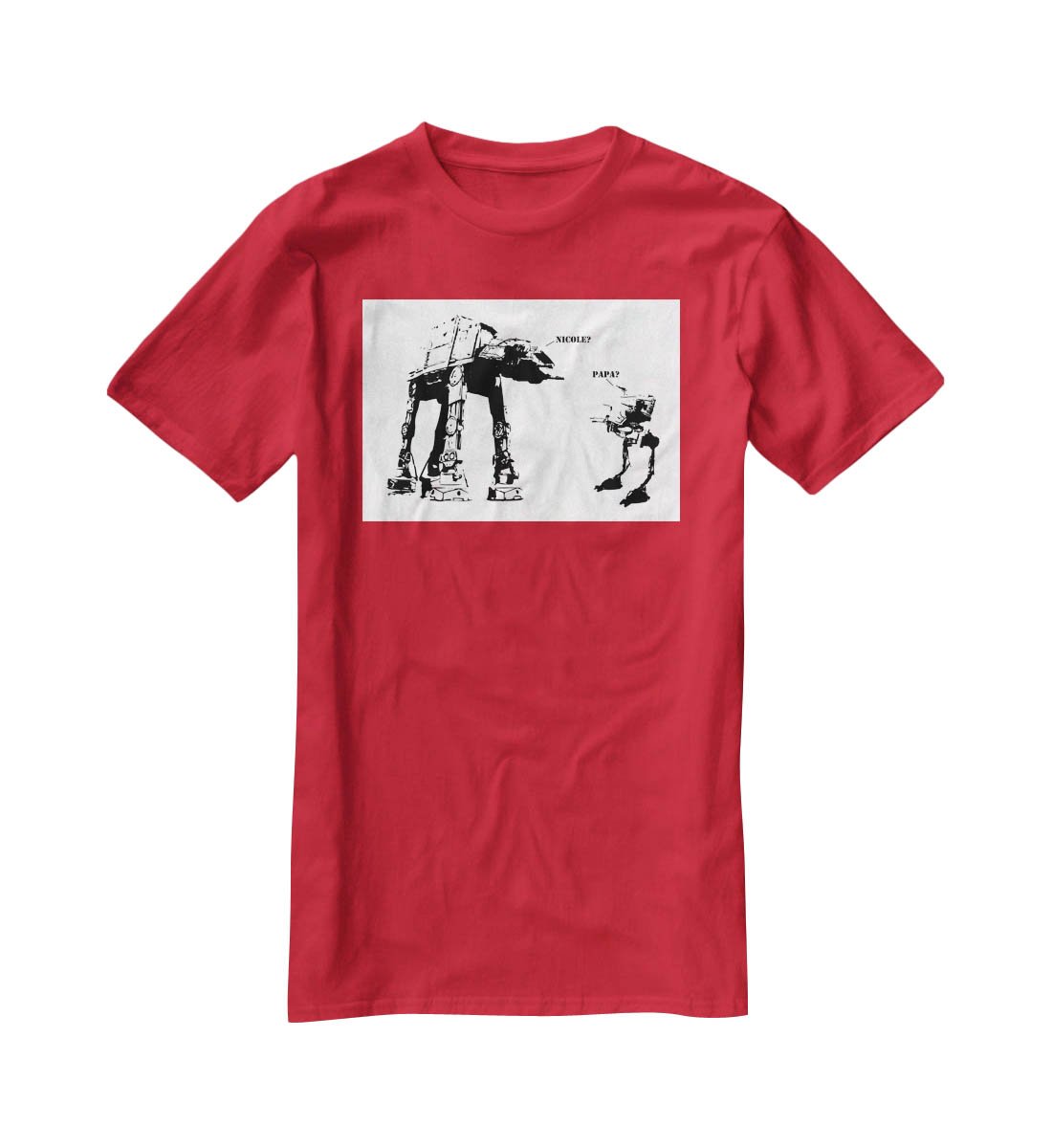 Banksy Atat T-Shirt - Canvas Art Rocks - 4