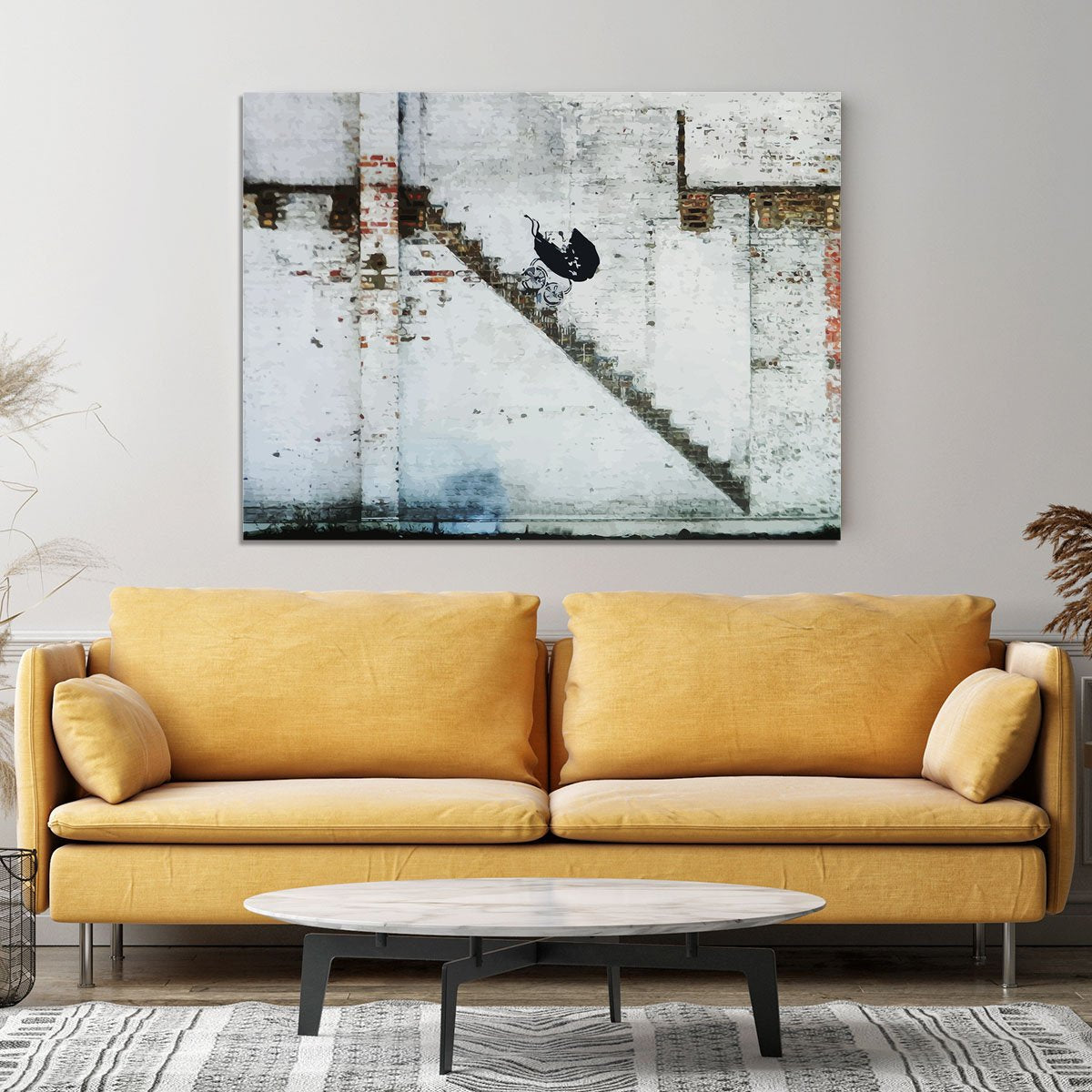 Banksy Baby Carriage Canvas Print or Poster