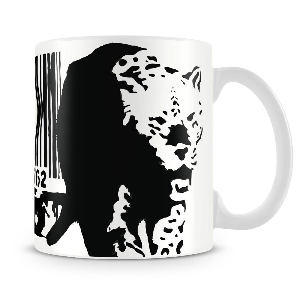 Banksy Barcode Leopard Mug - Canvas Art Rocks