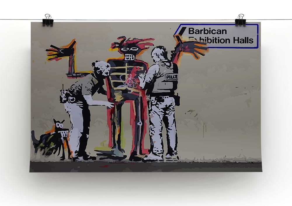 Banksy Basquiat Metropolitan Police Canvas Print or Poster - Canvas Art Rocks - 2