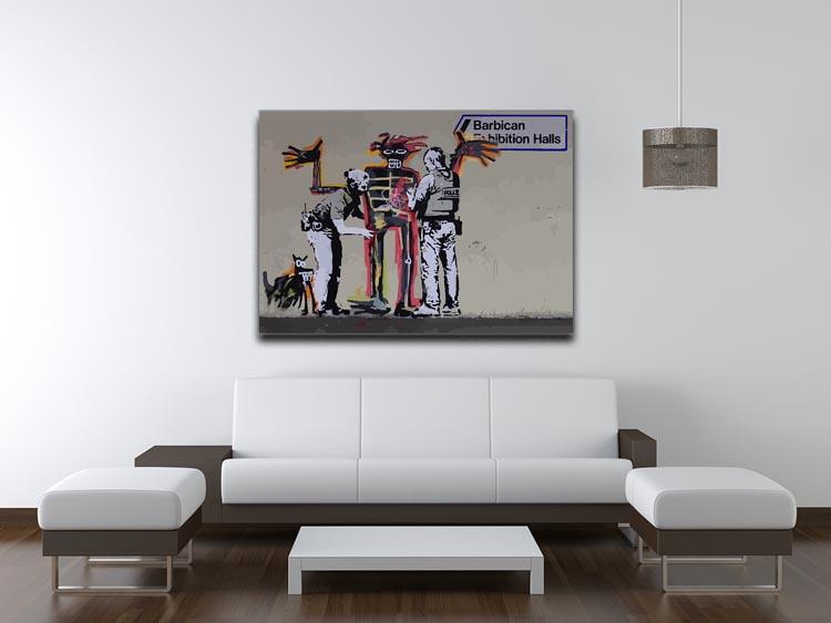 Banksy Basquiat Metropolitan Police Canvas Print or Poster - Canvas Art Rocks - 4