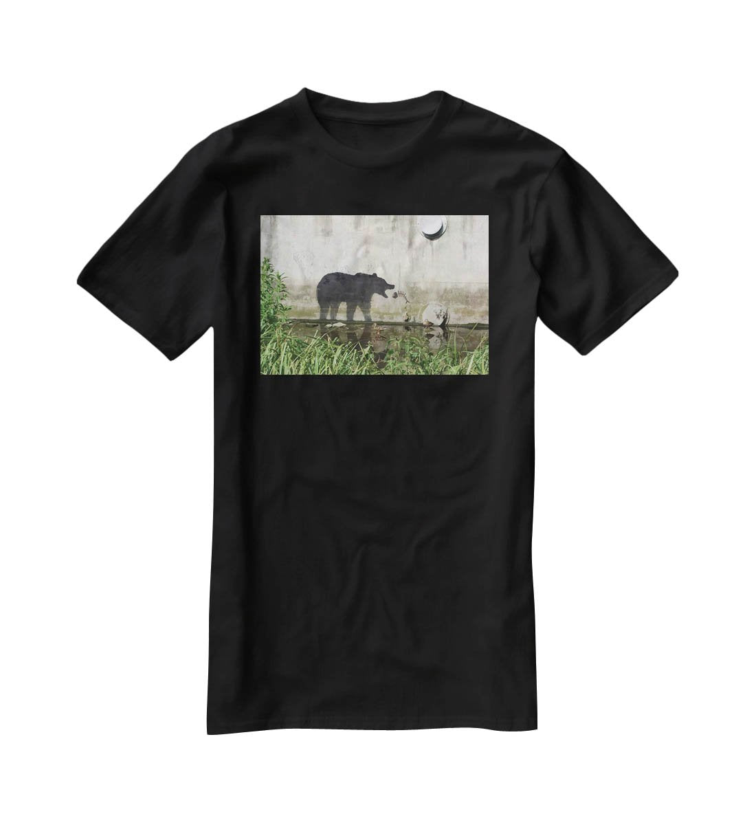 Banksy Bear T-Shirt - Canvas Art Rocks - 1