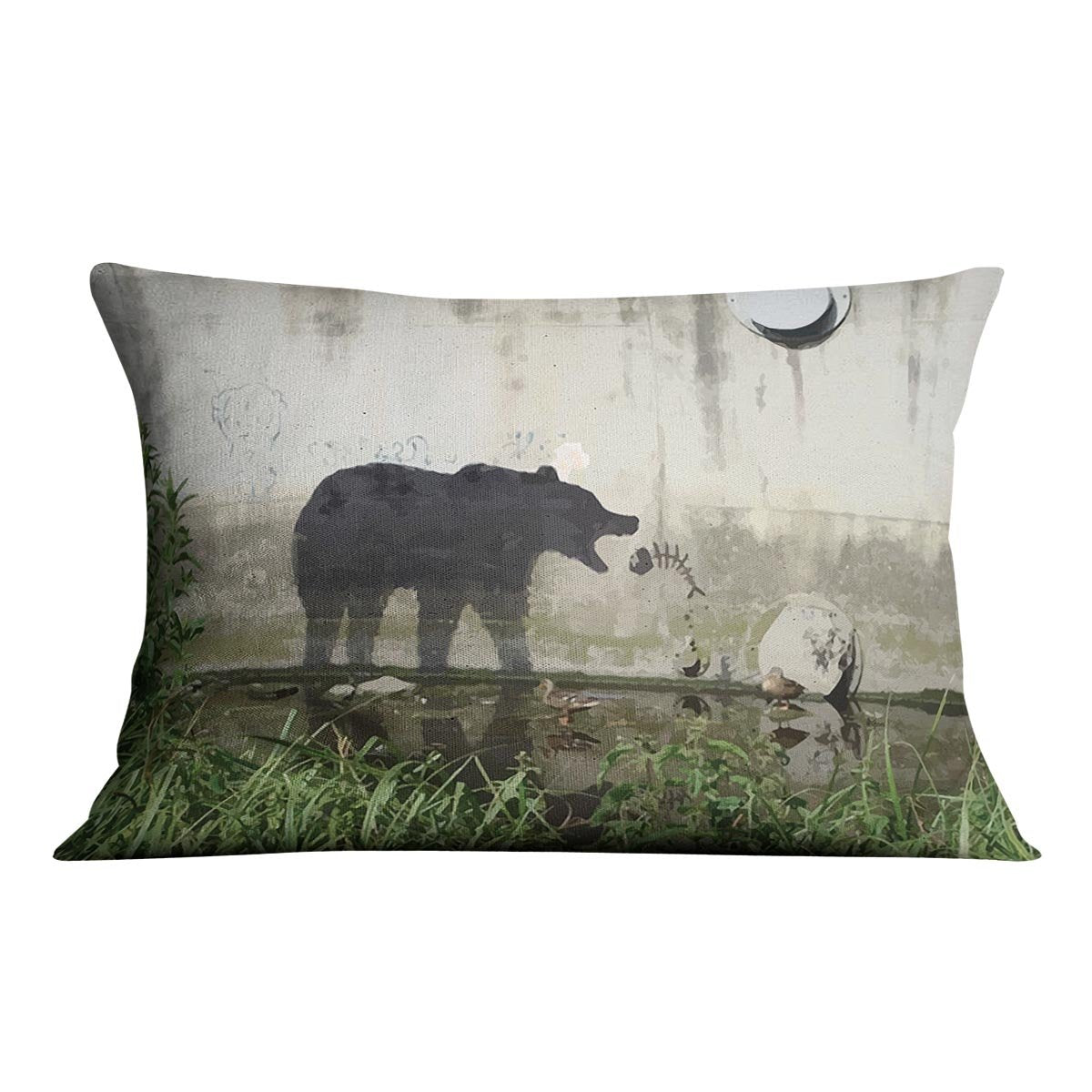 Banksy Bear Cushion