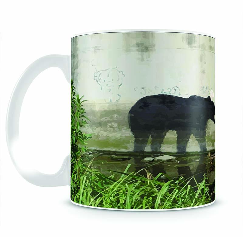 Banksy Bear Mug - Canvas Art Rocks - 2