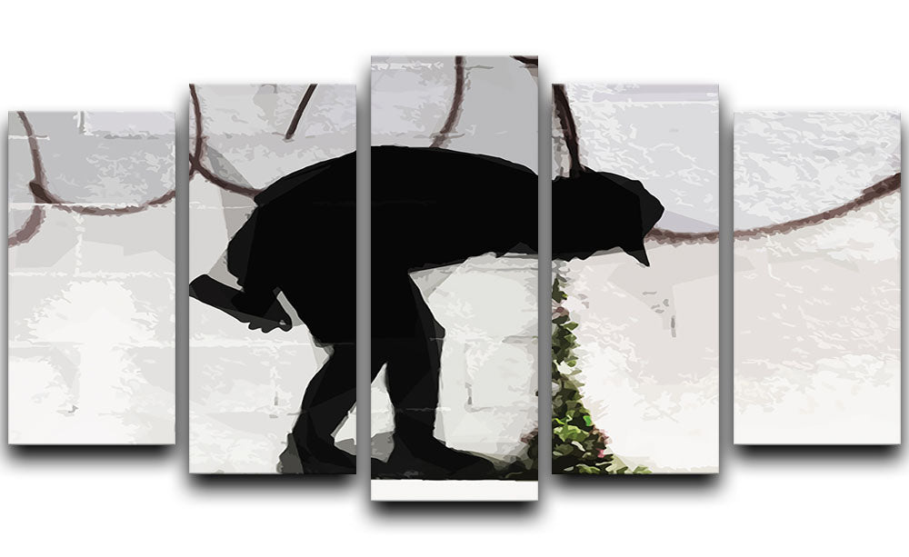 Banksy Better Out Than In 5 Split Panel Canvas - Canvas Art Rocks - 1