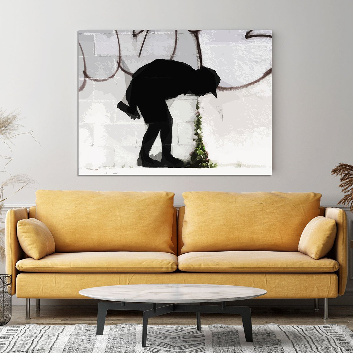 Banksy Better Out Than In Canvas Print or Poster