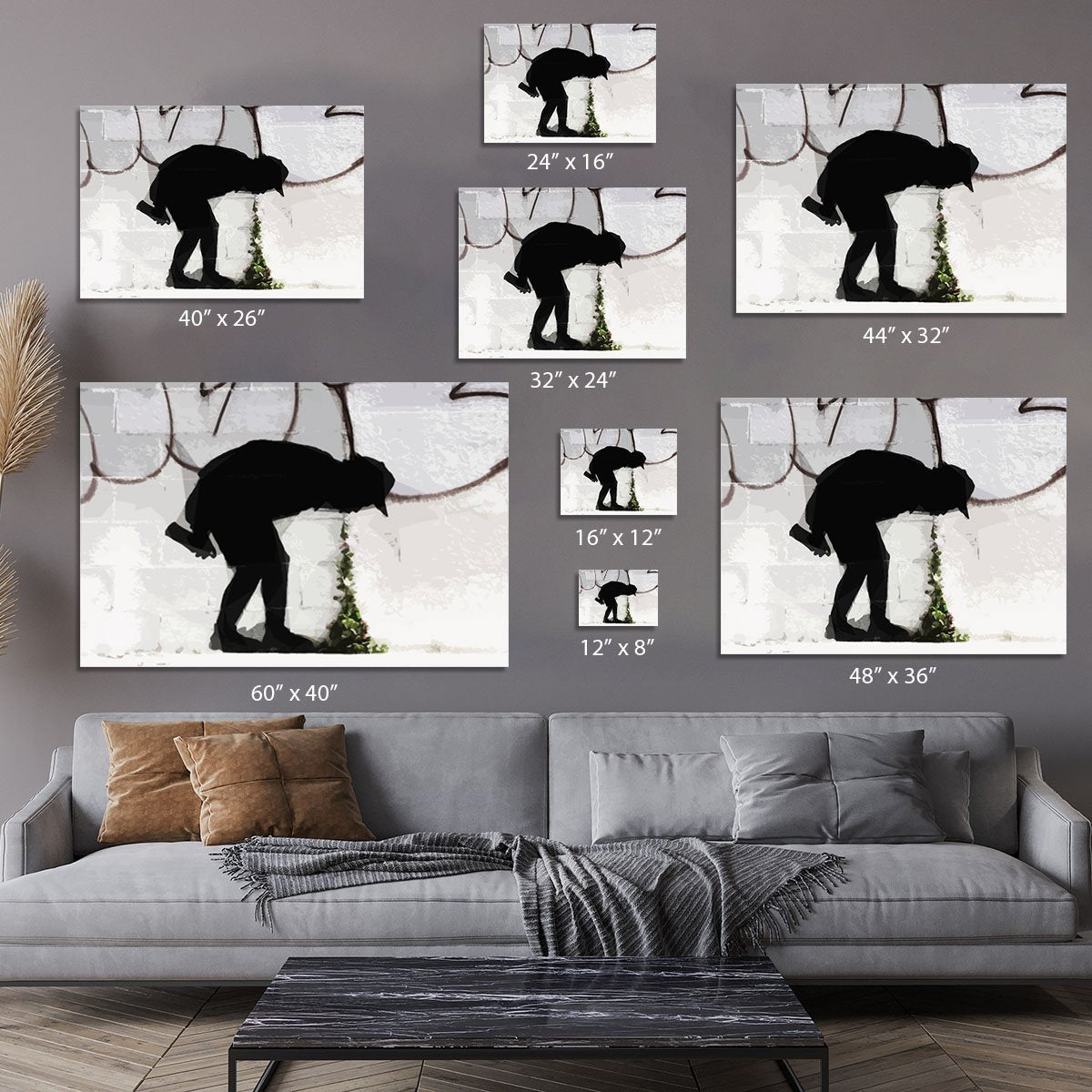 Banksy Better Out Than In Canvas Print or Poster