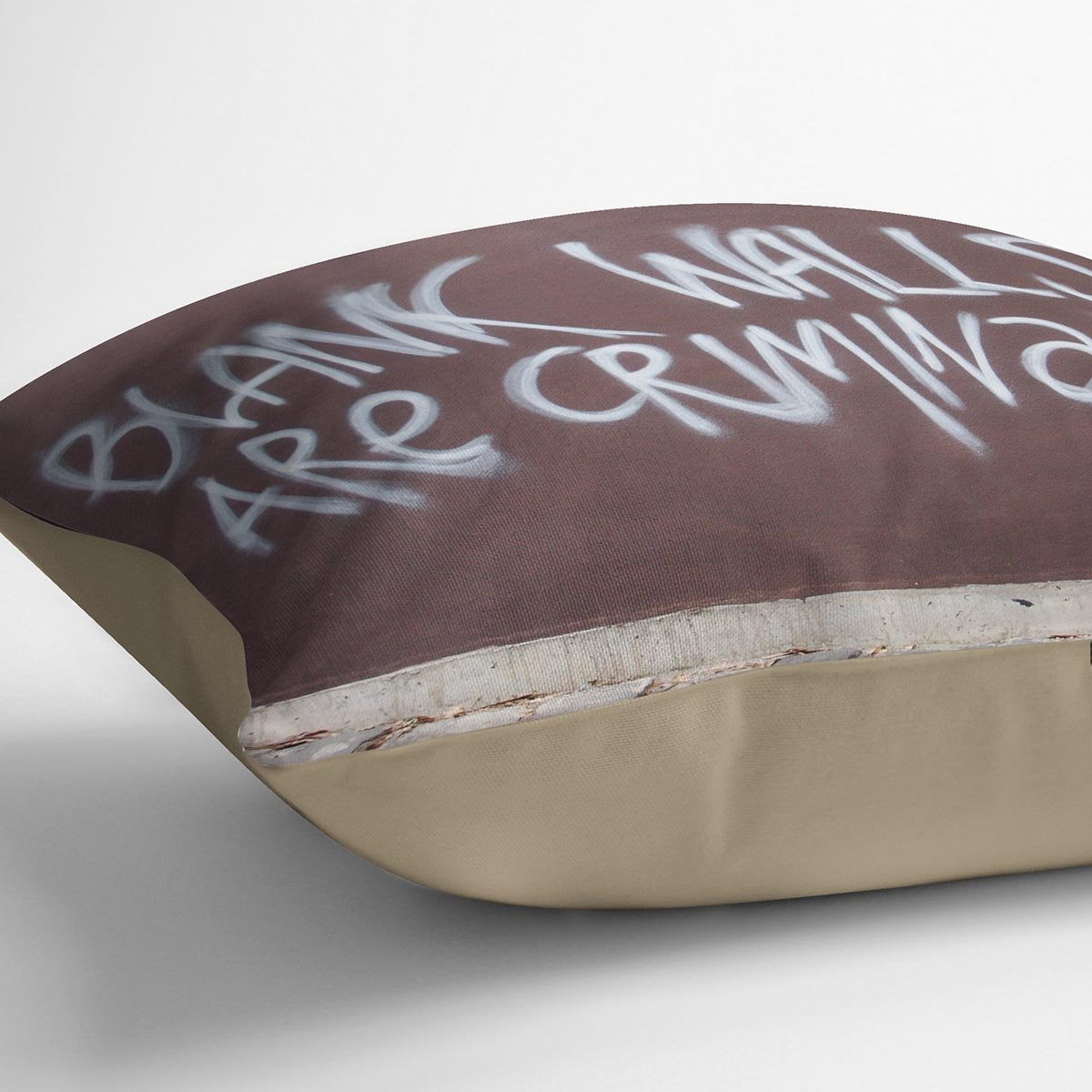 Banksy Blank Walls Are Criminal Cushion