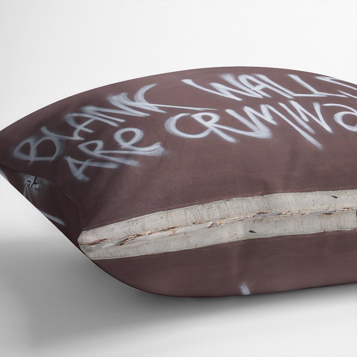 Banksy Blank Walls Are Criminal Cushion