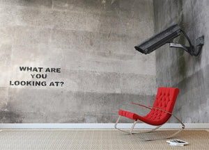 Banksy CCTV Wall Mural Wallpaper - Canvas Art Rocks - 2