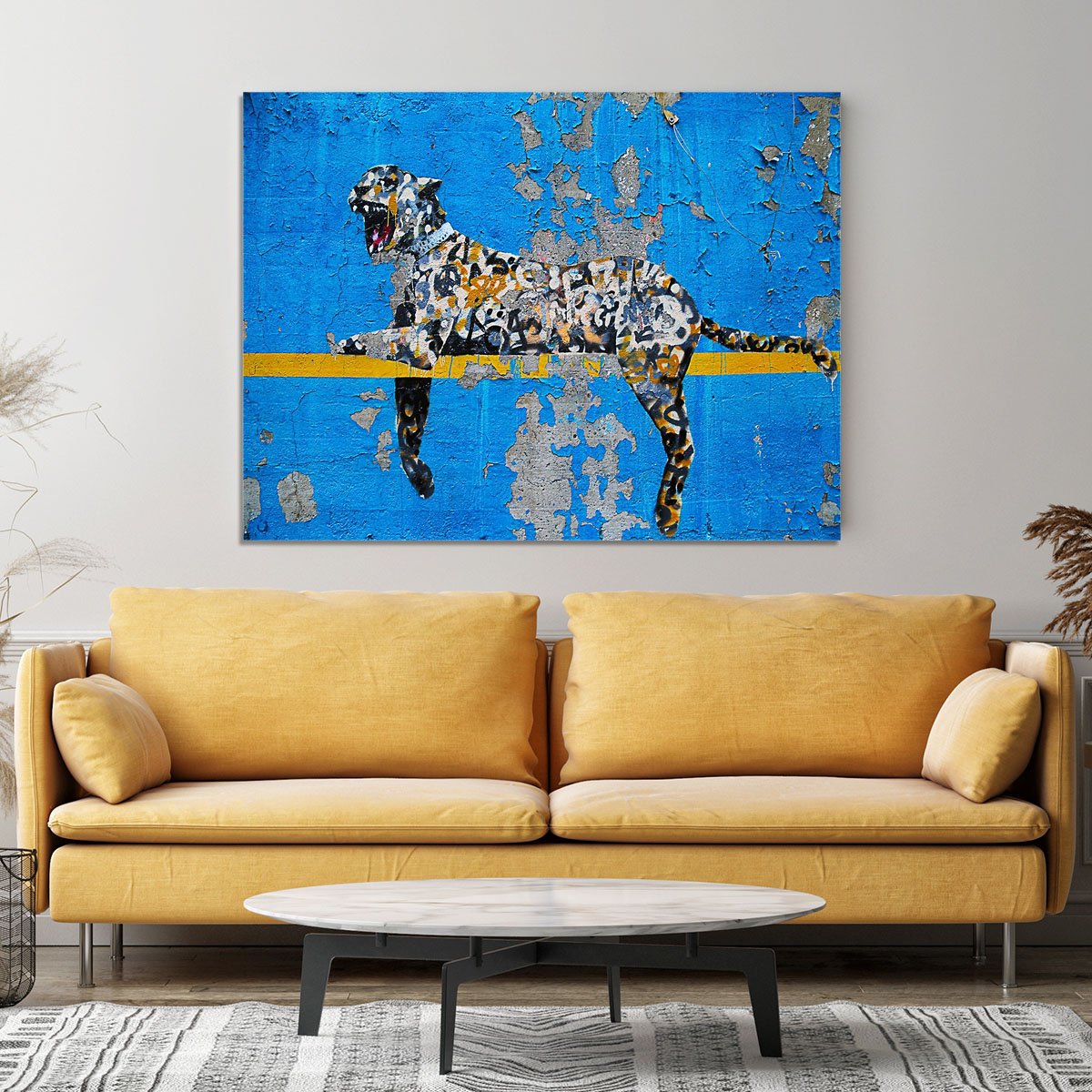 Banksy Cheetah Canvas Print or Poster