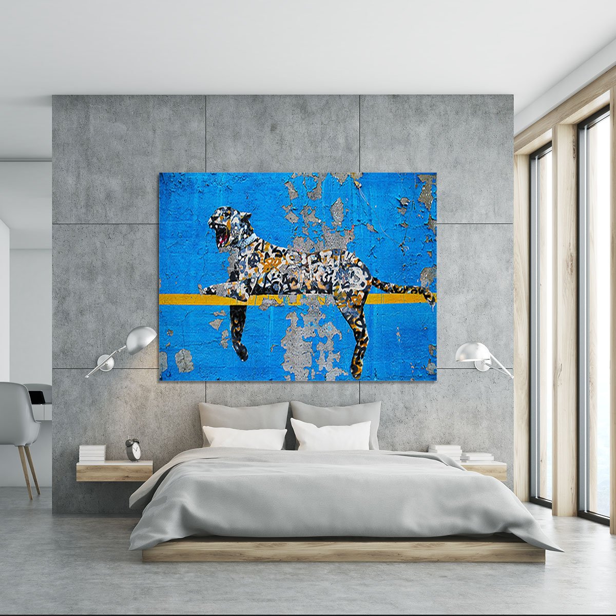 Banksy Cheetah Canvas Print or Poster