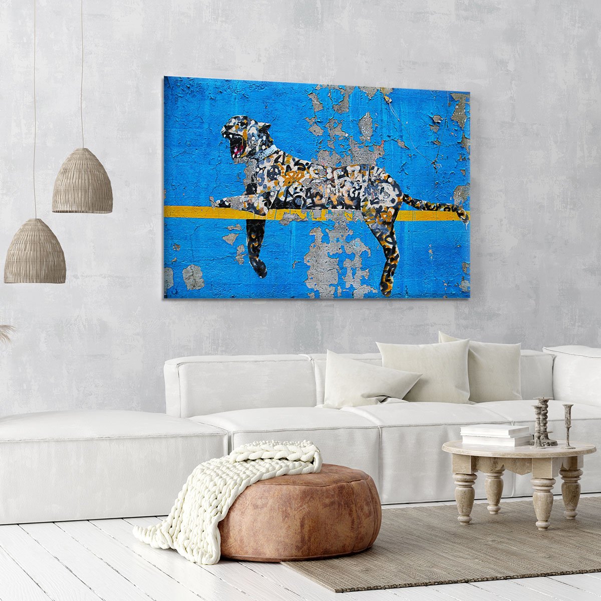 Banksy Cheetah Canvas Print or Poster