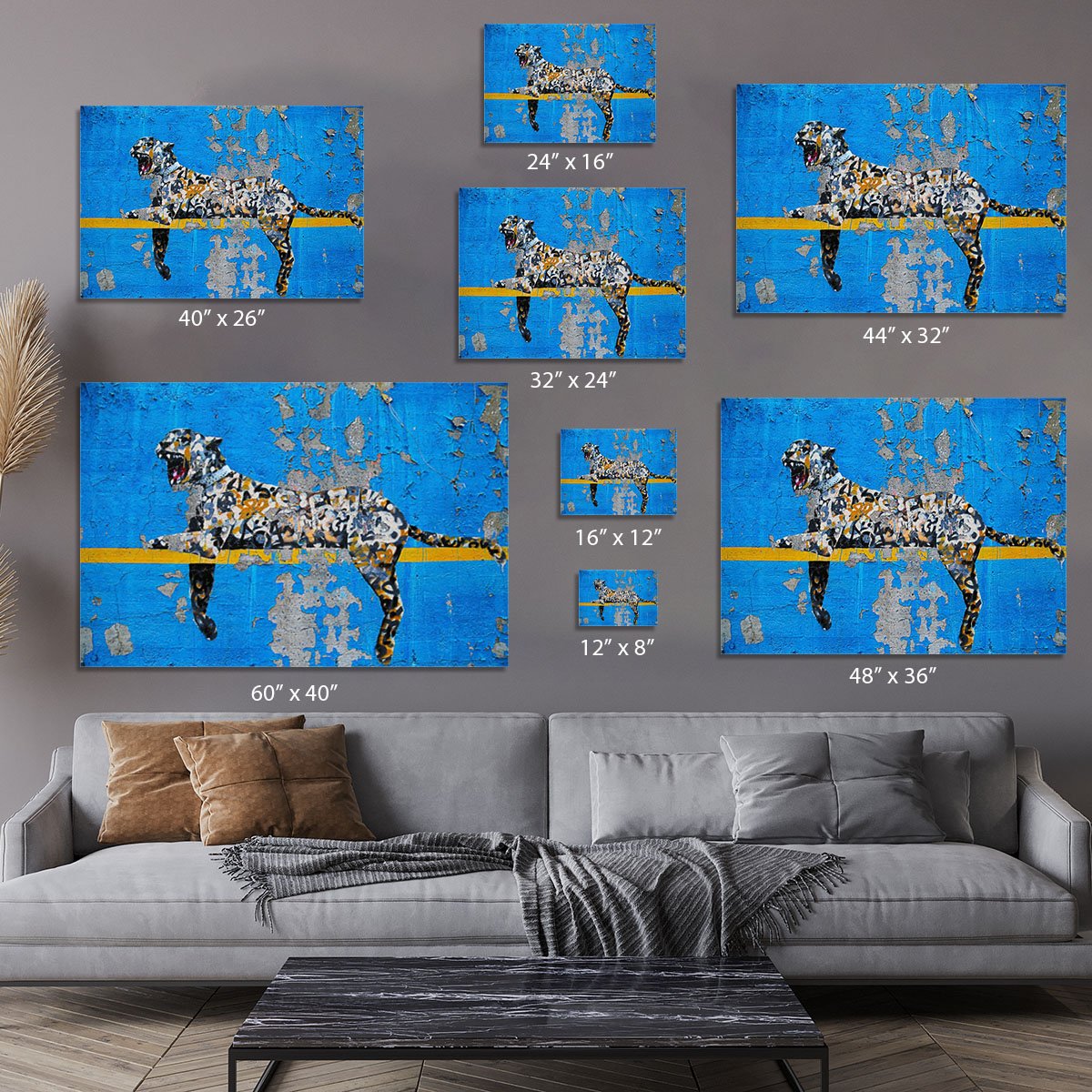 Banksy Cheetah Canvas Print or Poster