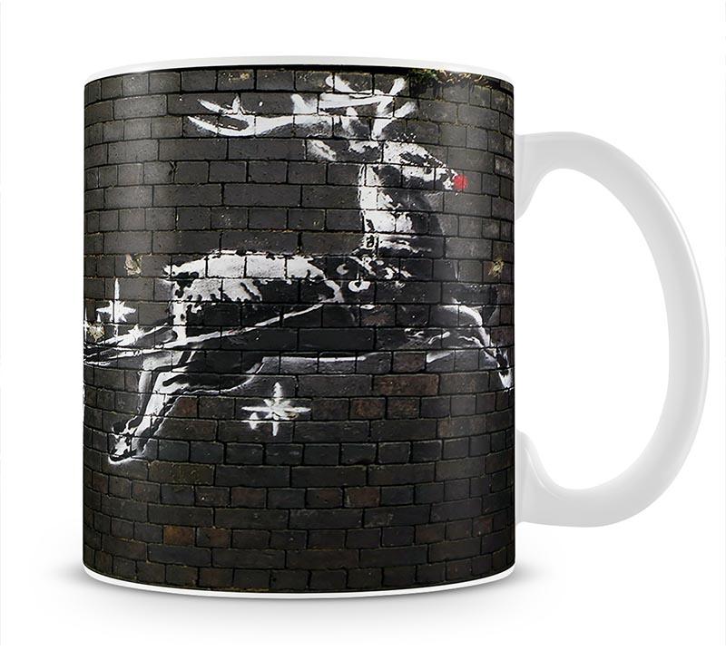 Banksy Christmas Mug - Canvas Art Rocks - 1