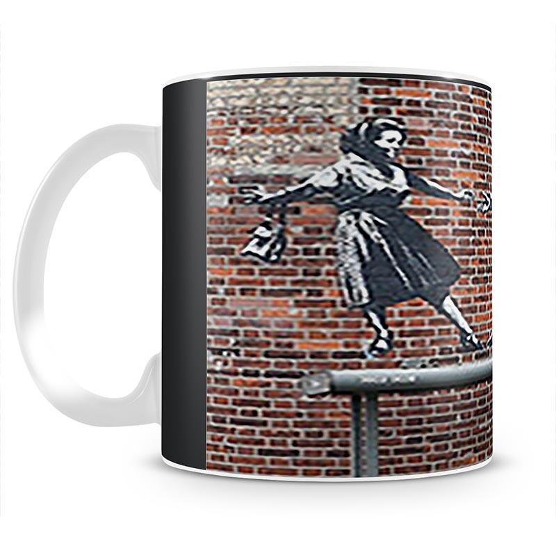 Banksy Couple Dancing Mug - Canvas Art Rocks - 1