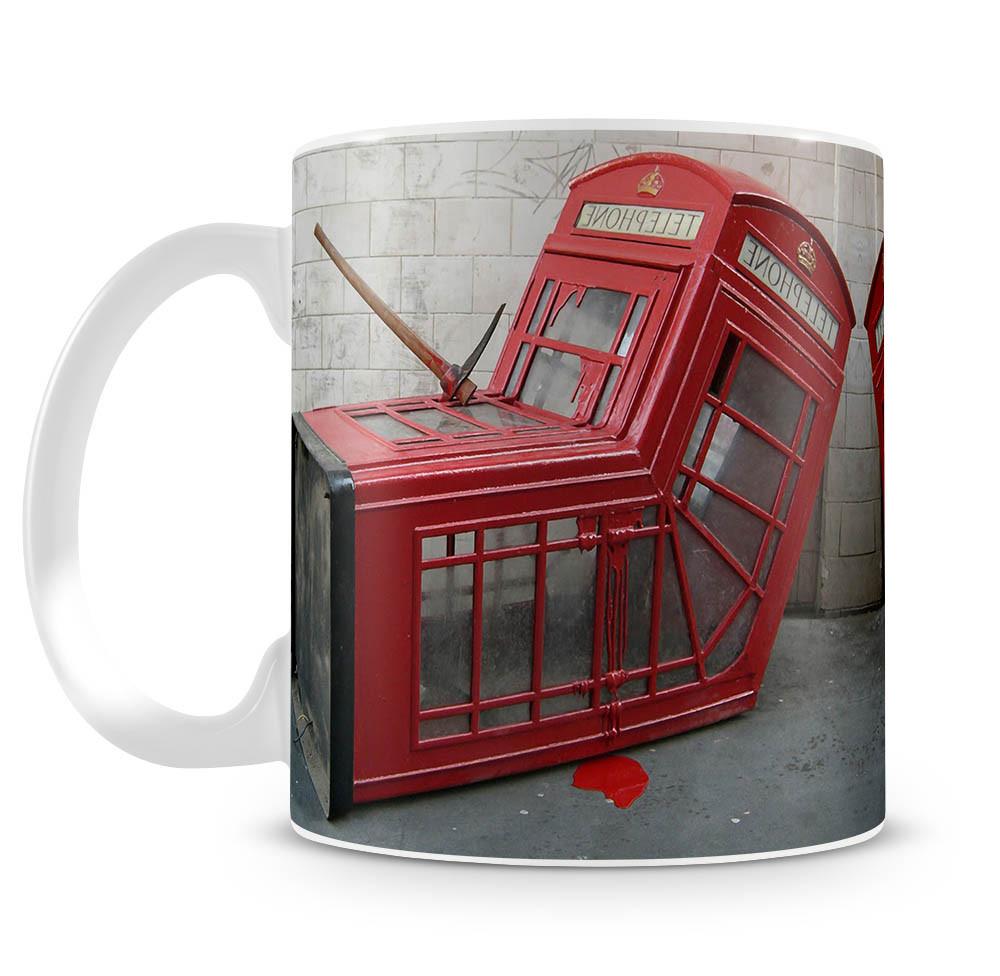 Banksy Death of a Phone Booth Mug - Canvas Art Rocks