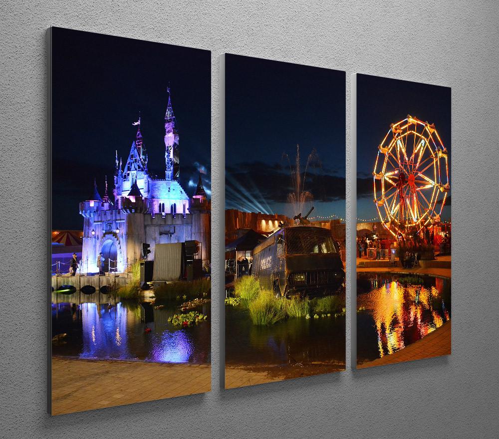 Banksy Dismaland 3 Split Panel Canvas Print - Canvas Art Rocks