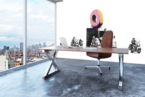 Banksy Doughnut Police Escort Wall Mural Wallpaper - Canvas Art Rocks - 3