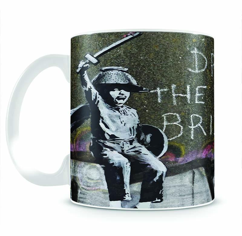 Banksy Draw The Raised Bridge Mug - Canvas Art Rocks - 2