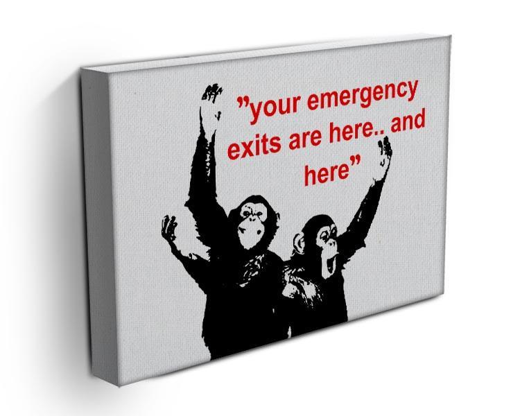 Banksy Emergency Exits Canvas Print or Poster - Canvas Art Rocks - 3