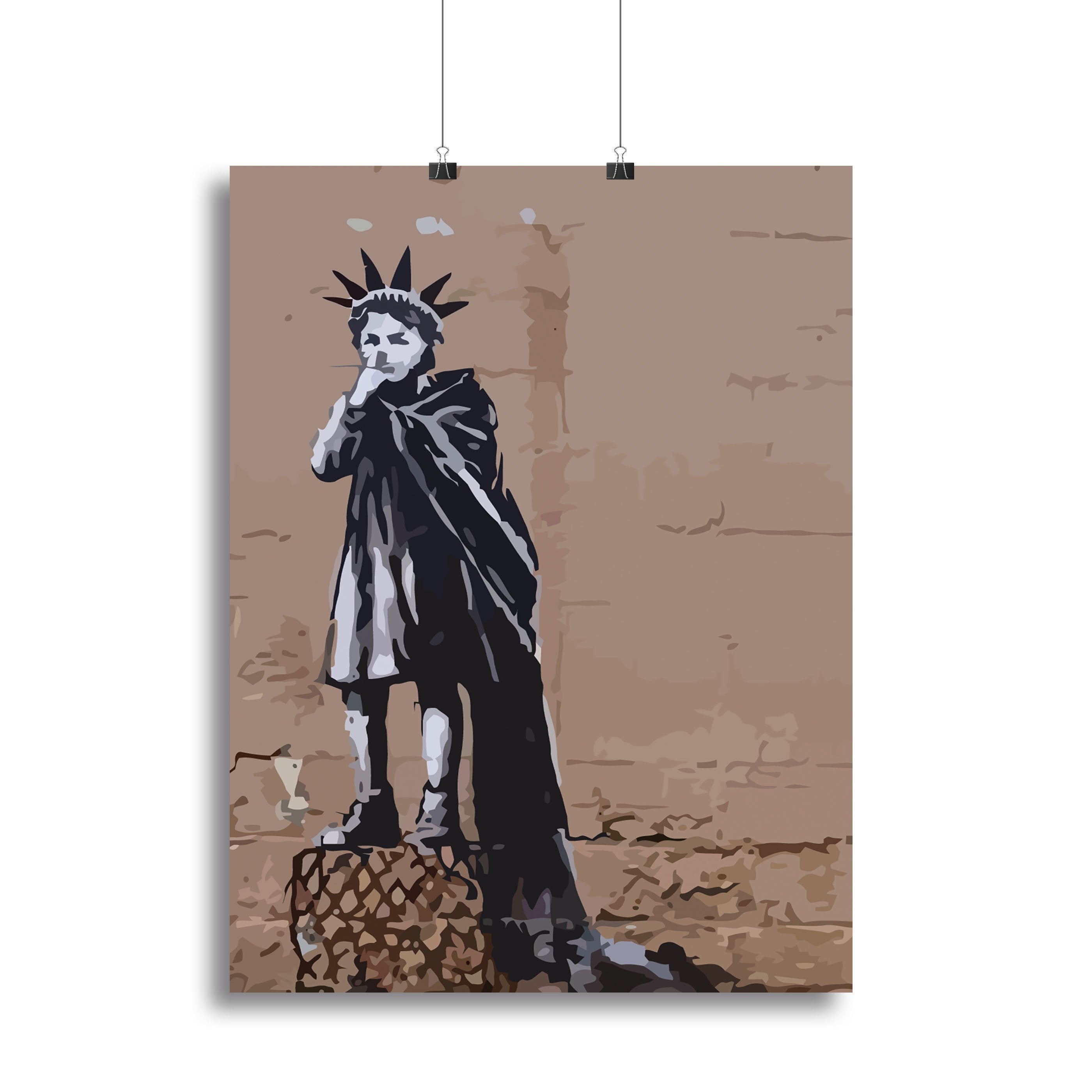 Banksy Empire State Kid Canvas Print or Poster