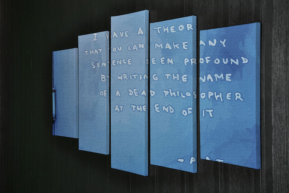 Banksy Fake Plato Quote 5 Split Panel Canvas - Canvas Art Rocks - 2
