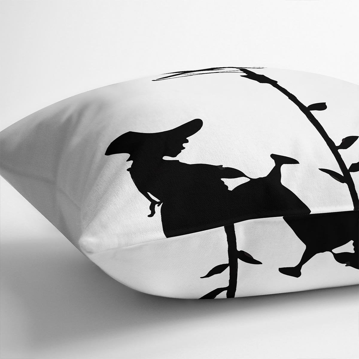 Banksy Flower Aerial Girl Cushion