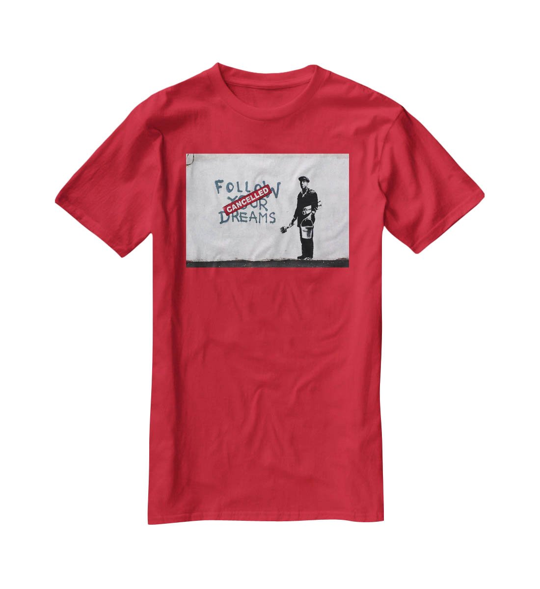 Banksy Follow Your Dreams T-Shirt - Canvas Art Rocks - 4