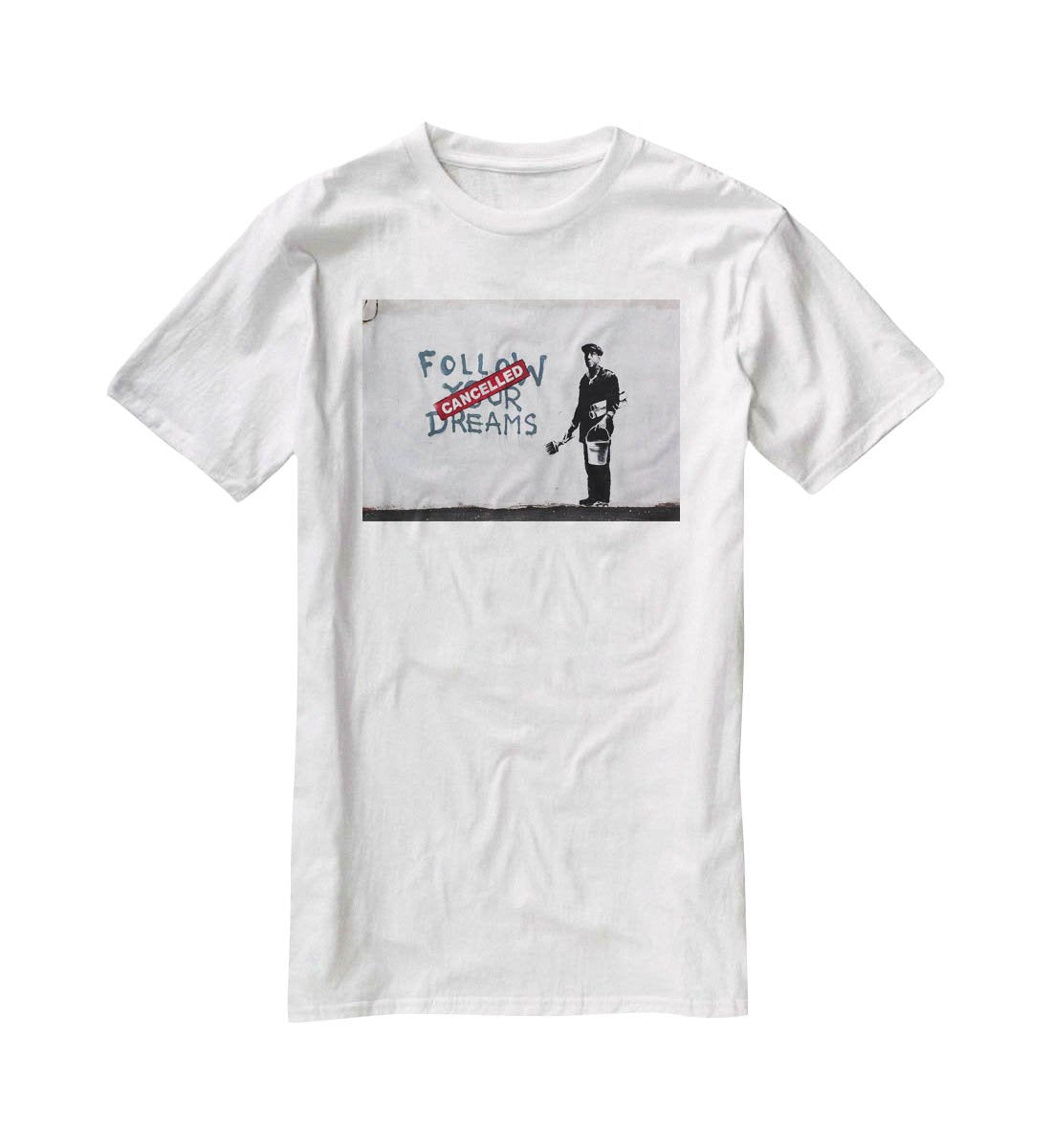 Banksy Follow Your Dreams T-Shirt - Canvas Art Rocks - 5