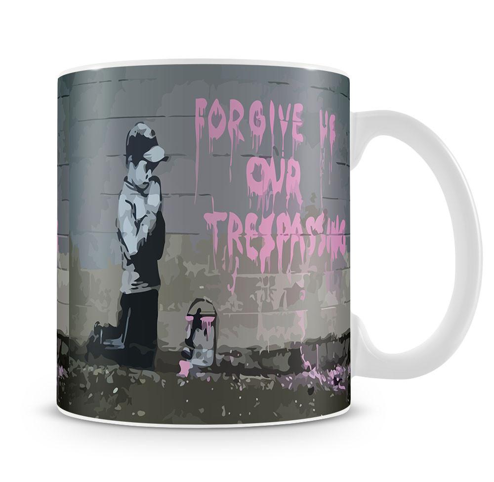 Banksy Forgive Us Mug - Canvas Art Rocks