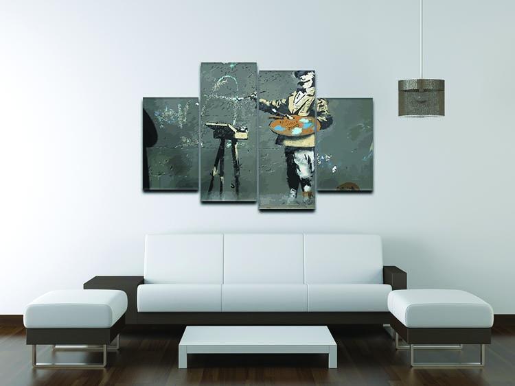 Banksy French Painter 4 Split Panel Canvas - Canvas Art Rocks - 3