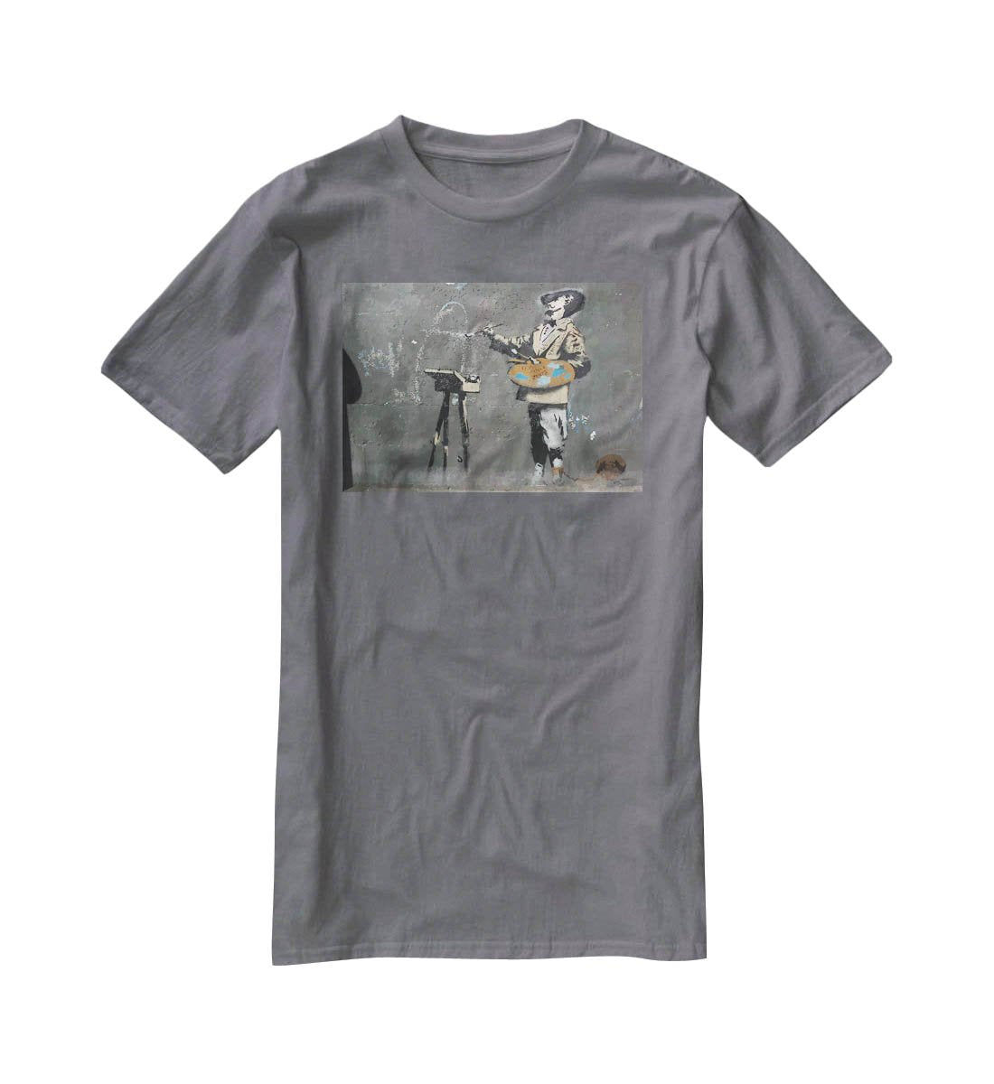 Banksy French Painter T-Shirt - Canvas Art Rocks - 3