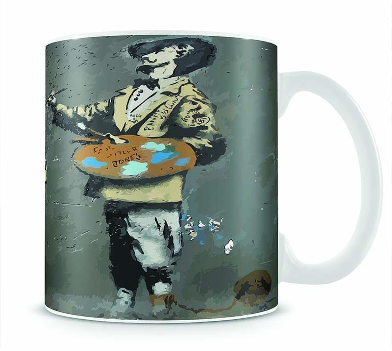 Banksy French Painter Mug - Canvas Art Rocks - 1