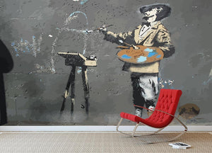 Banksy French Painter Wall Mural Wallpaper - Canvas Art Rocks - 2