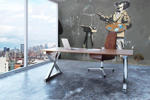 Banksy French Painter Wall Mural Wallpaper - Canvas Art Rocks - 3