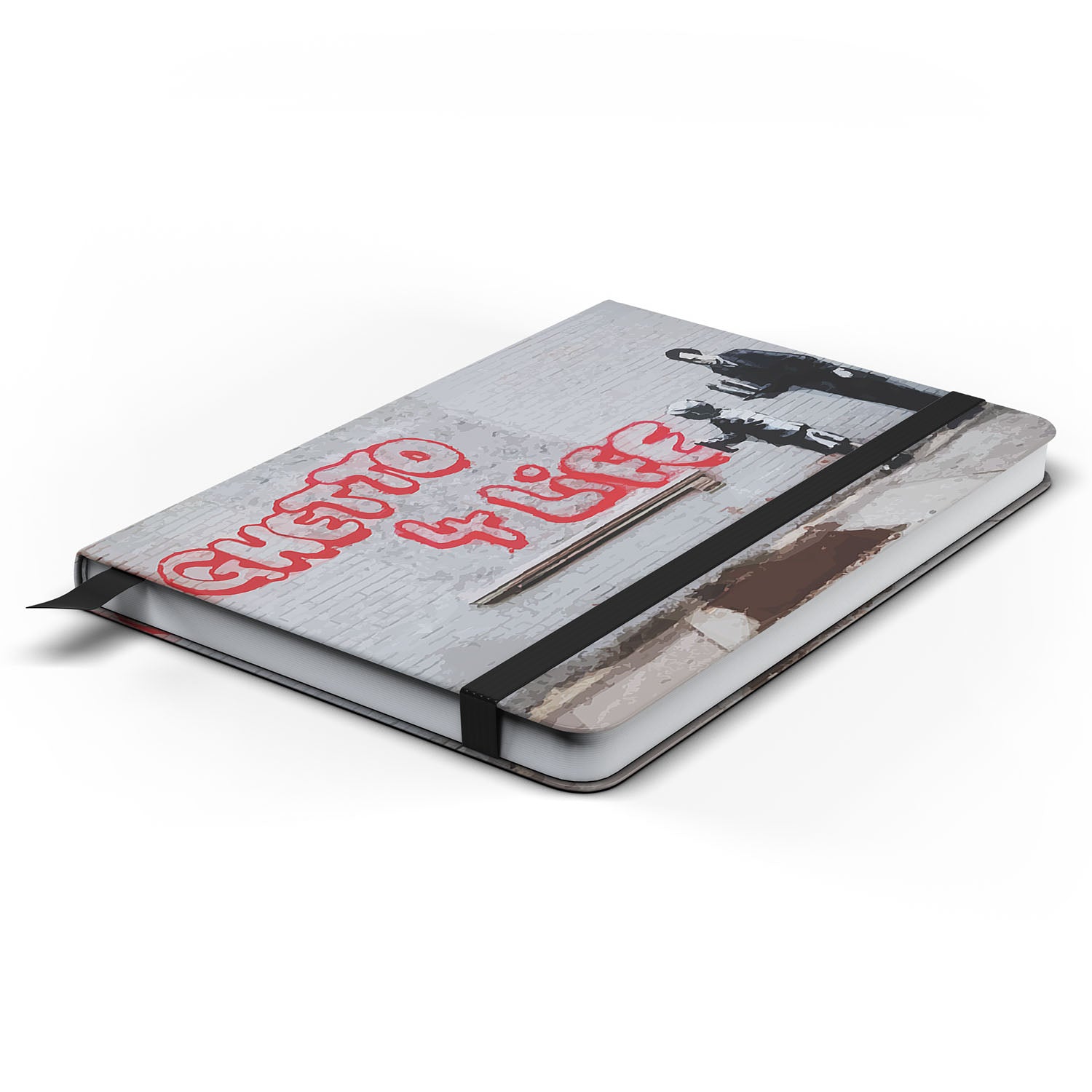 Banksy Ghetto For Life 4 Split Panel Canvas - Canvas Art Rocks - 2