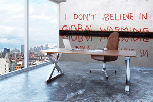 Banksy Global Warming Wall Mural Wallpaper - Canvas Art Rocks - 3