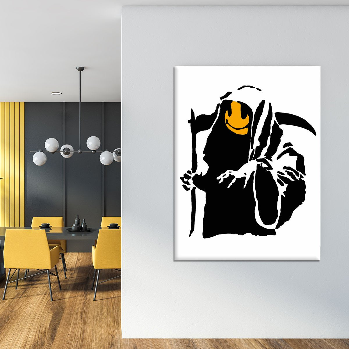 Banksy Grim Reaper Canvas Print or Poster