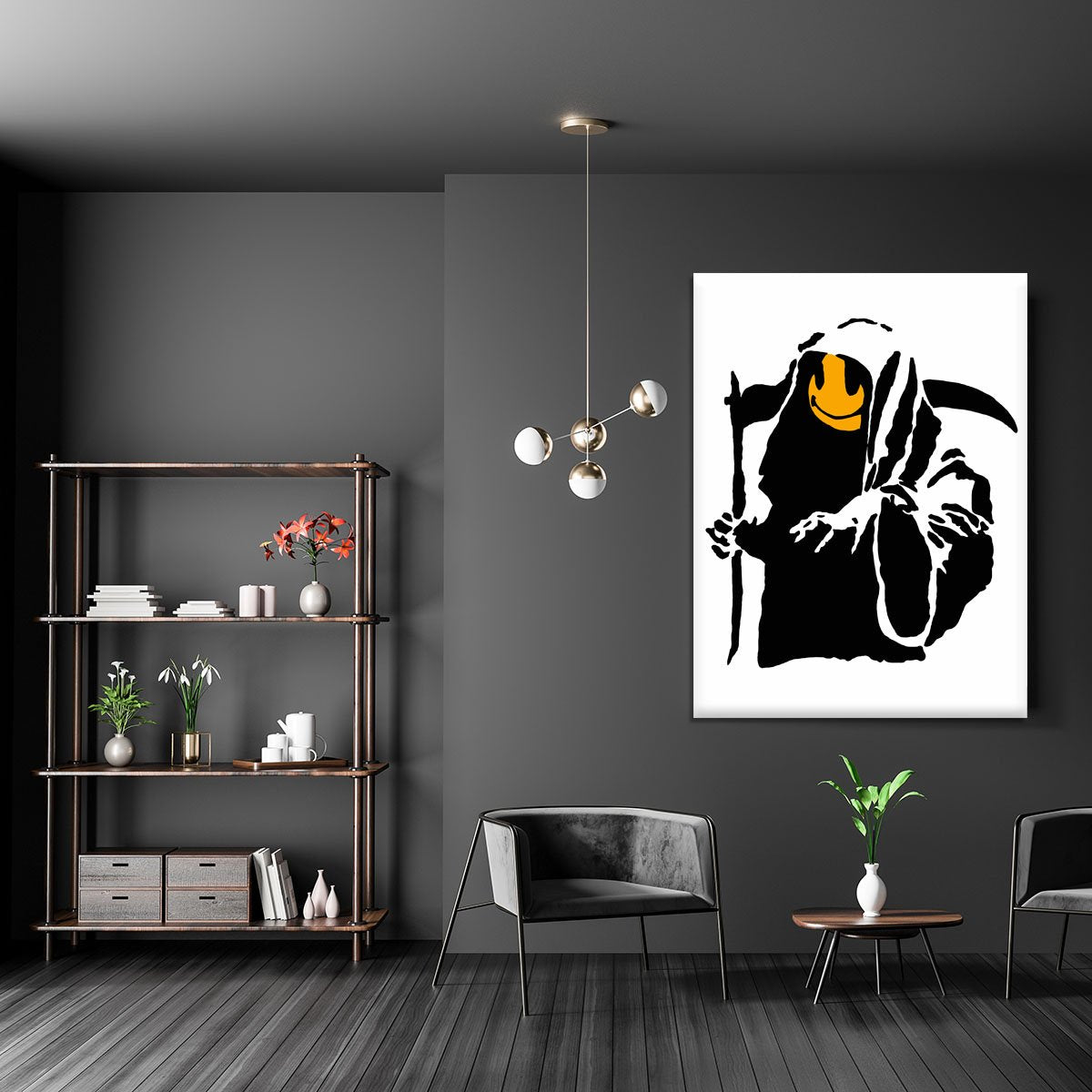 Banksy Grim Reaper Canvas Print or Poster