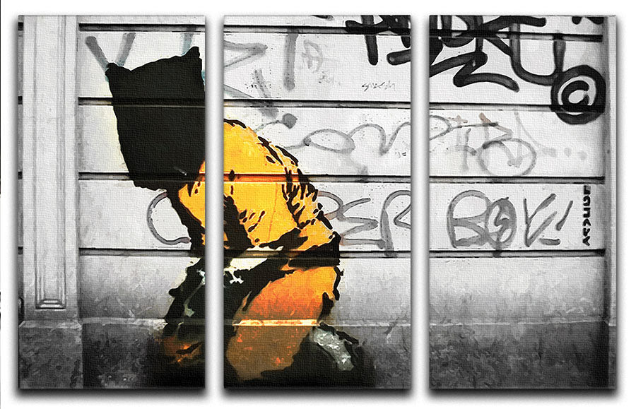 Banksy Guantanamo Bay Detainee 3 Split Panel Canvas Print - Canvas Art Rocks - 1