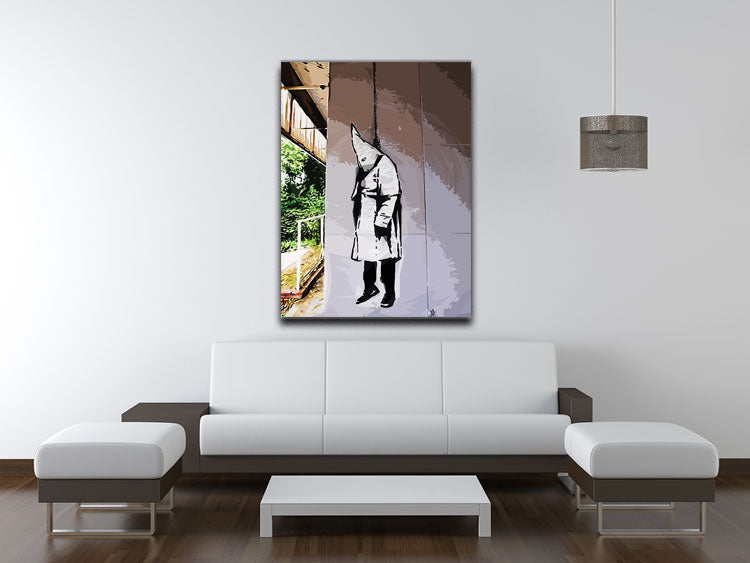 Banksy Hanging KKK Canvas Print or Poster - Canvas Art Rocks - 4