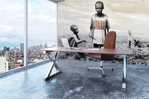 Banksy I Hate Monday Wall Mural Wallpaper - Canvas Art Rocks - 3