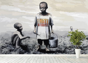 Banksy I Hate Monday Wall Mural Wallpaper - Canvas Art Rocks - 4