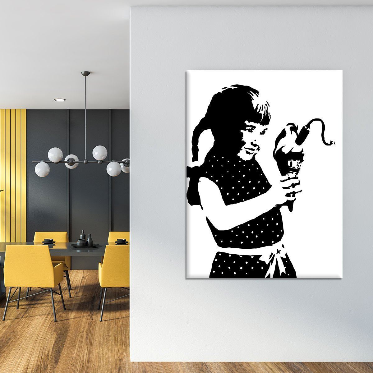 Banksy Ice Cream Bomb Canvas Print or Poster