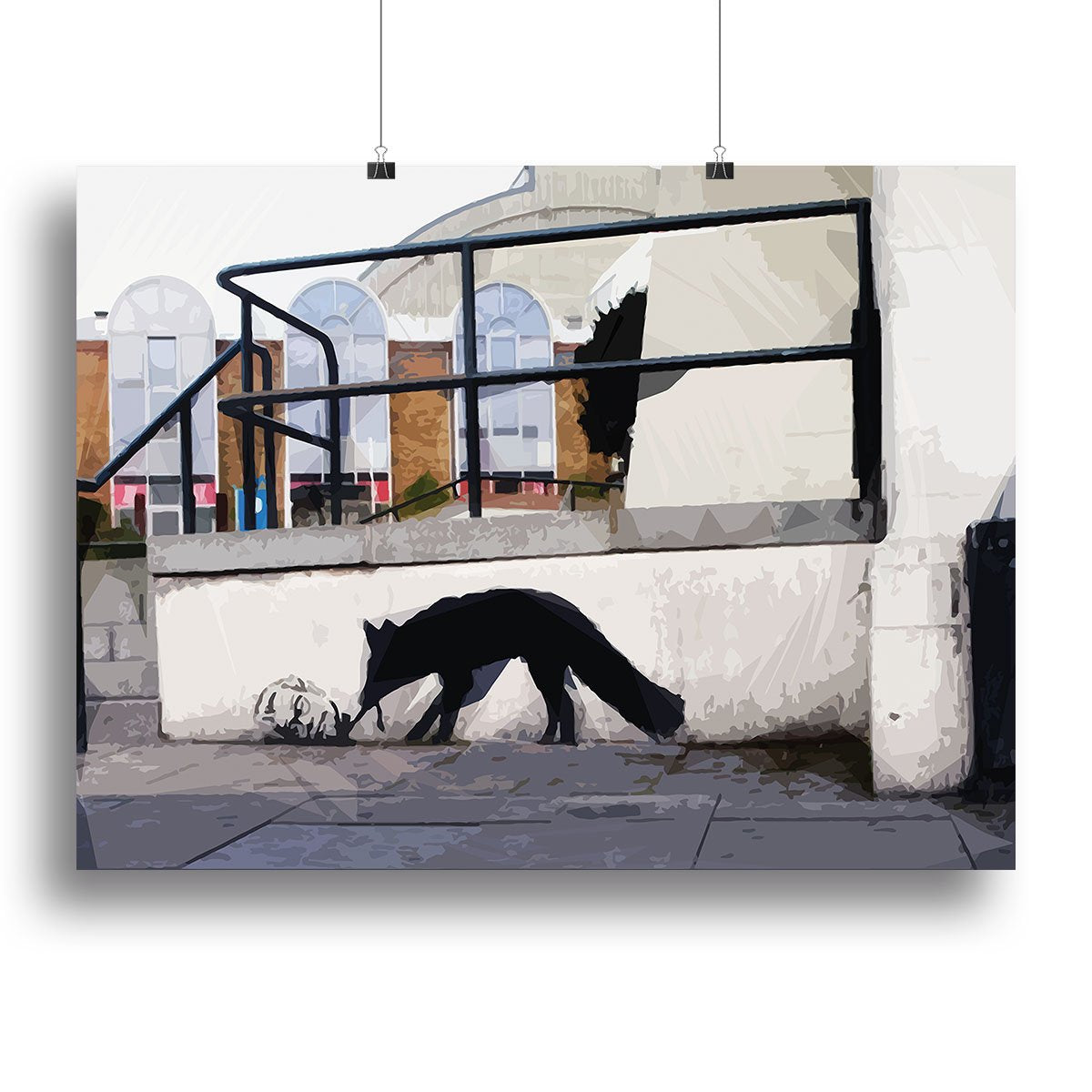 Banksy Kentucky Fox Canvas Print or Poster