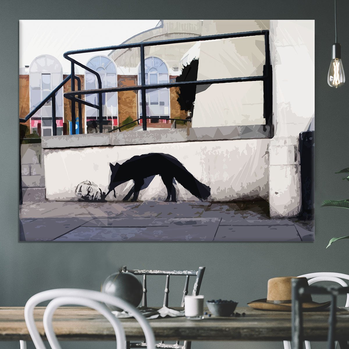 Banksy Kentucky Fox Canvas Print or Poster
