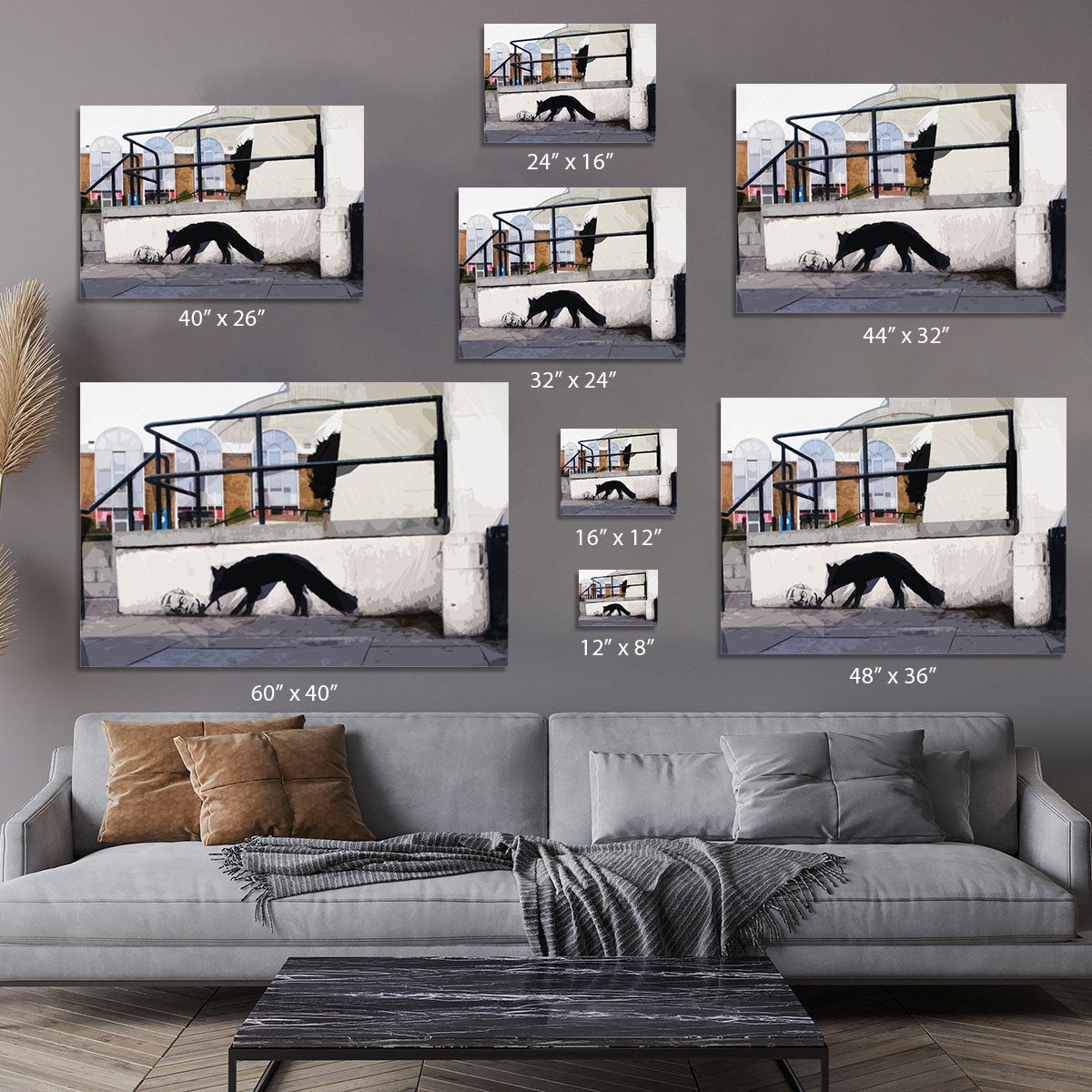 Banksy Kentucky Fox Canvas Print or Poster