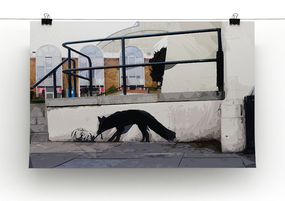 Banksy Kentucky Fox Canvas Print or Poster - Canvas Art Rocks - 2